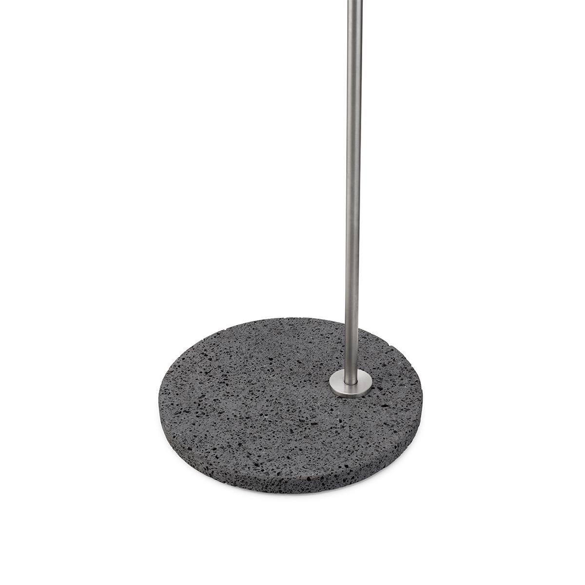 For Sale: Gray (Stainless Steel / Occhio di Pernice Base) FLOS IC Lights F1 Outdoor Floor Lamp by Michael Anastassiades 2