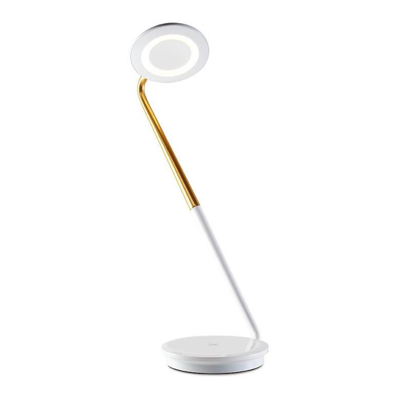 For Sale: Multi (White_Brass) Pixo Plus Table Lamp by Pablo Designs