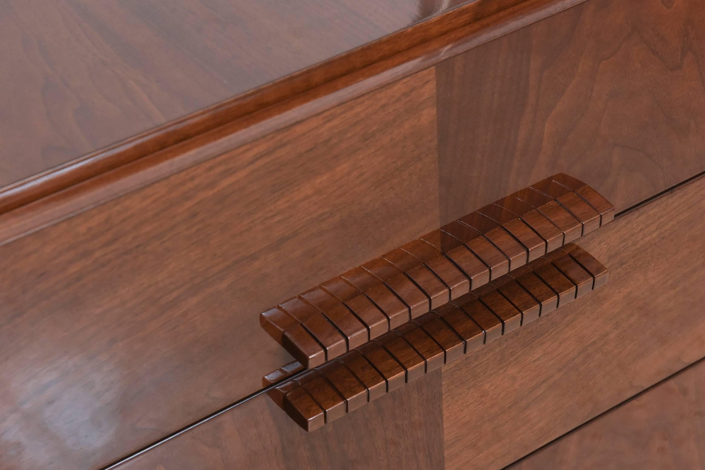 Inlay Georg Kofoed Danish Modern Rosewood and Silver Inlaid Sideboard, 1950s