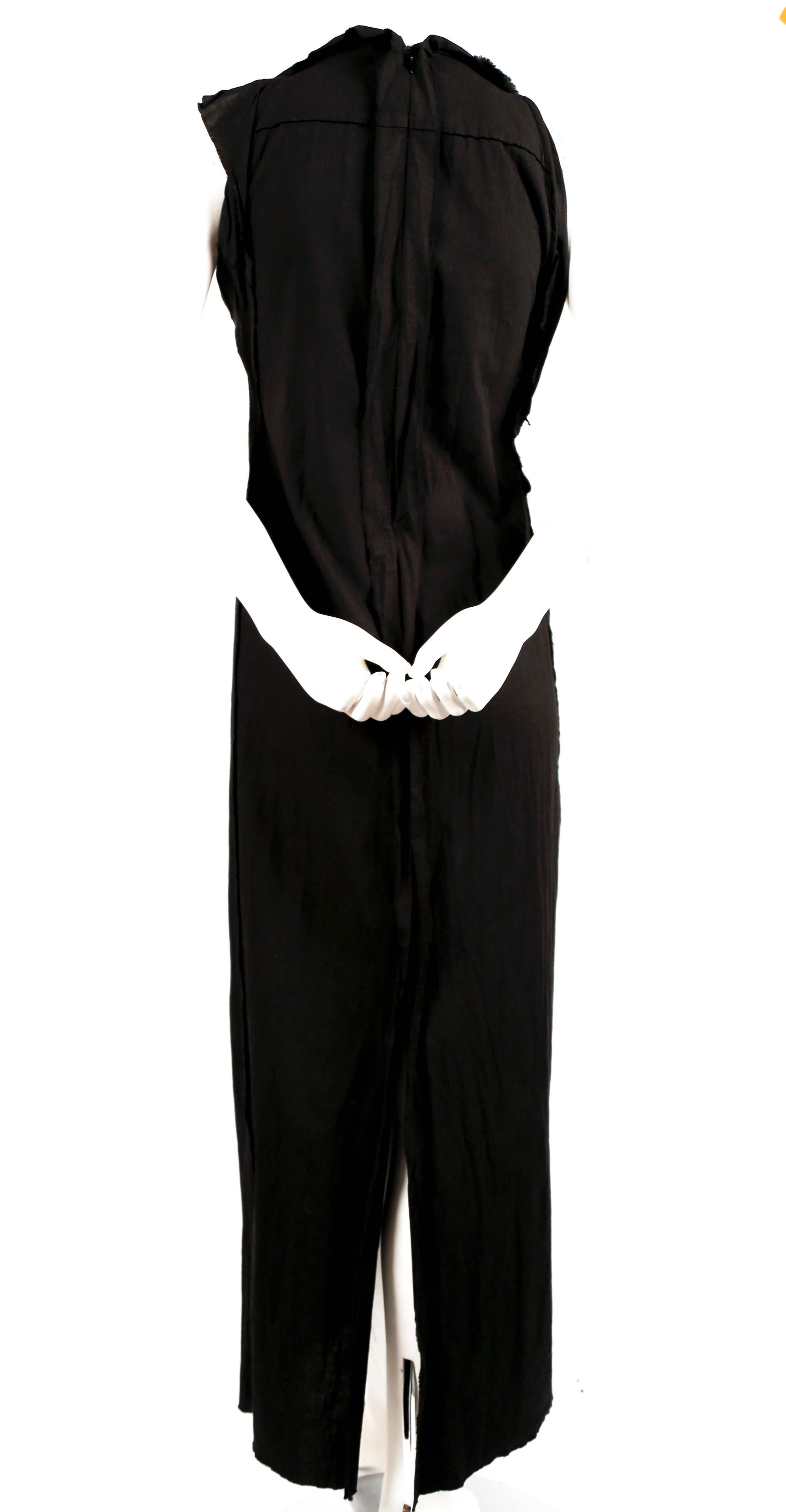 Women's or Men's 2005 JUNYA WATANABE black runway dress with layered 'zipper' trim