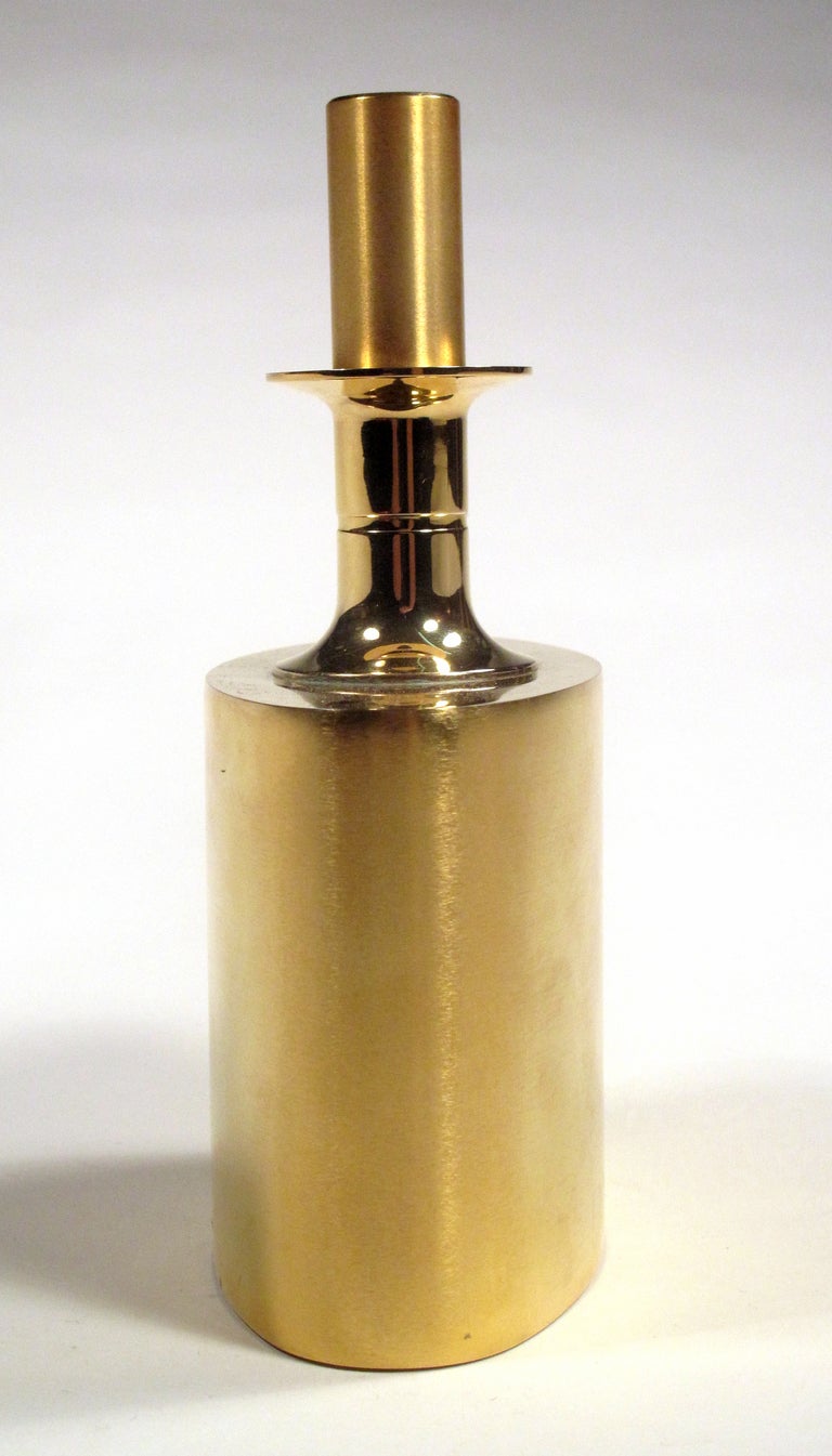 Mid-Century Modern Gold Decanter by Pierre Forssell for Skultuna For Sale