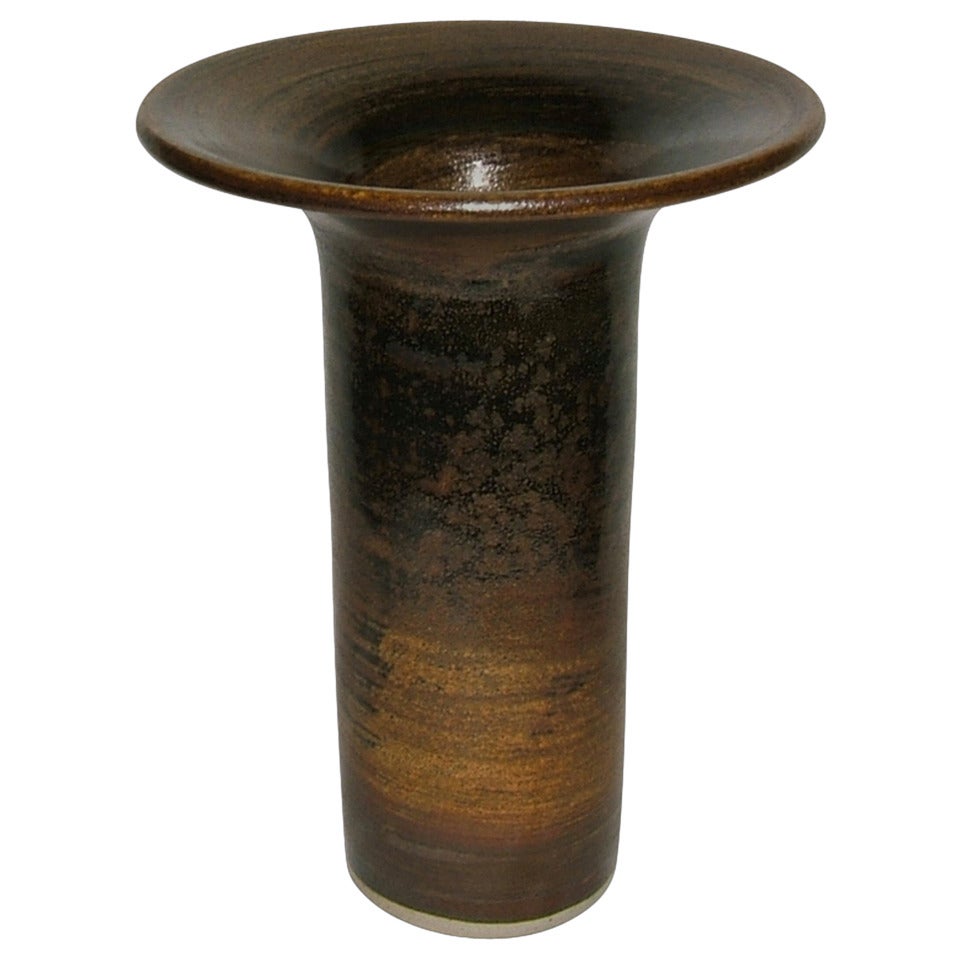 Carl Harry Stalhane Vase with Exquisite Glaze For Sale