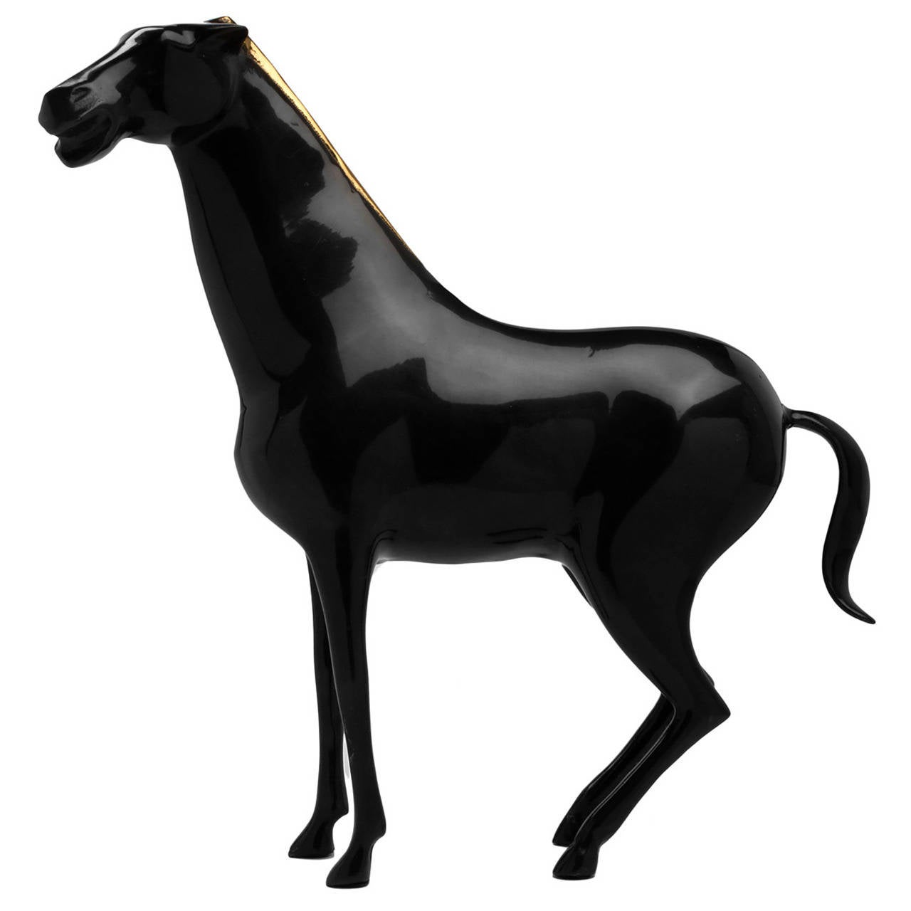 Large Bronze Horse Sculpture Attributed to Loet Vanderveen at 1stDibs