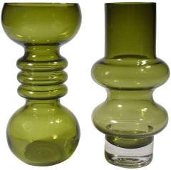 Pair of Finnish Glass Vases