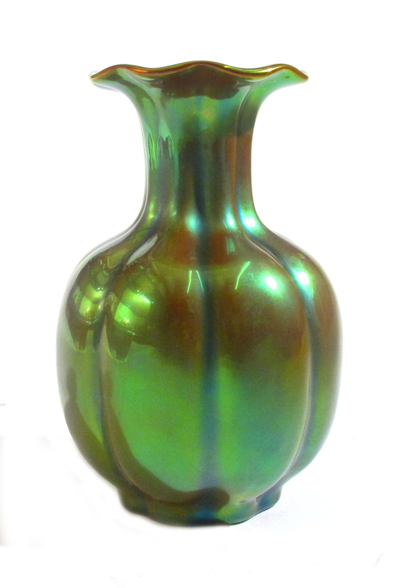 Art Deco Zsolnay Eosin Vase