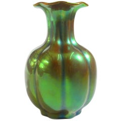 Art Deco Zsolnay Eosin Vase