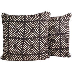 Pair of Vintage African Textile Pillows