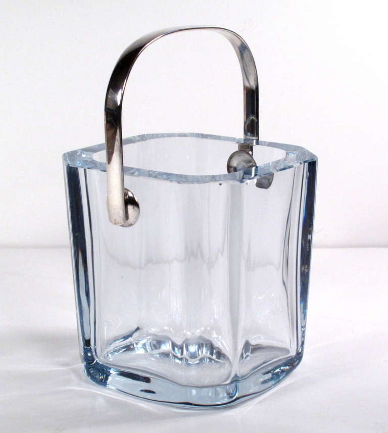 Swedish Crystal Ice Bucket by Strombershyttan