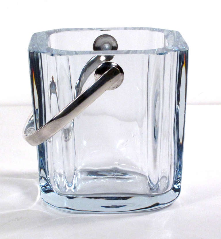 Crystal Ice Bucket by Strombershyttan In Excellent Condition In New York, NY