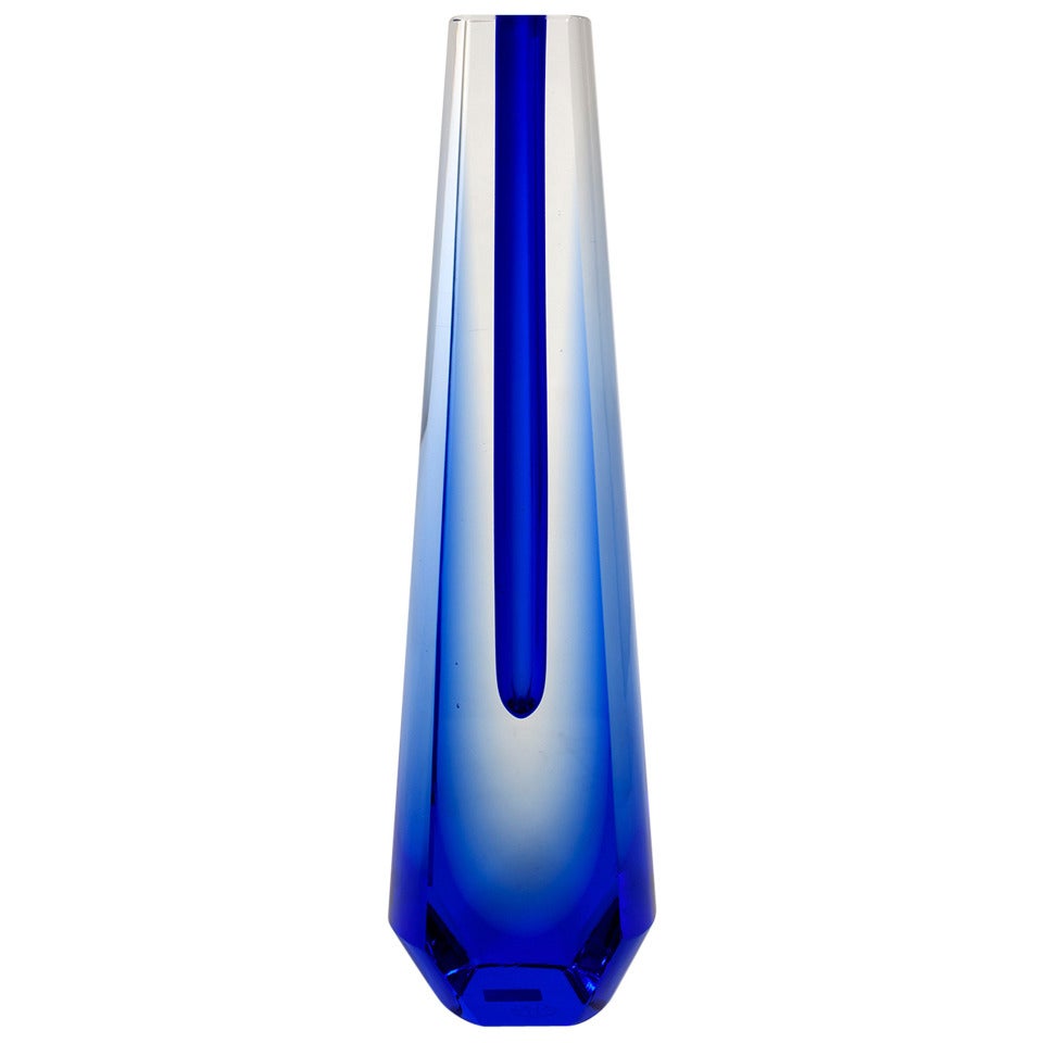 Blue Vase by Pavel Hlava For Sale