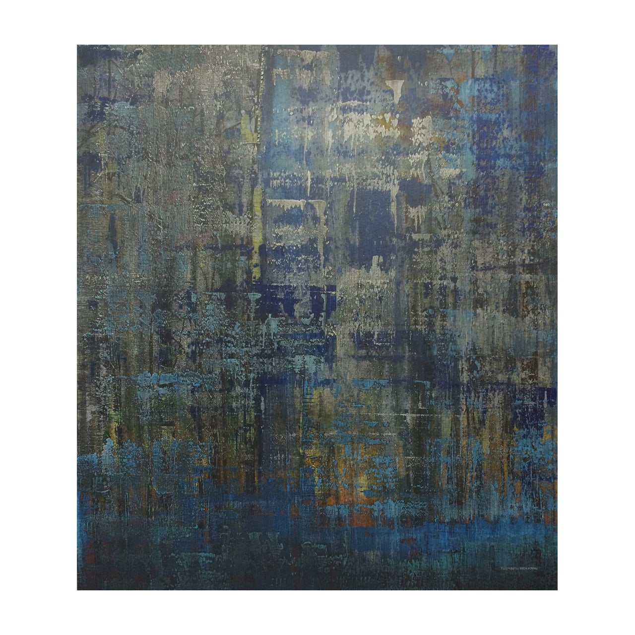Stunning Abstract Oil Painting by Elizabeth Stockton For Sale