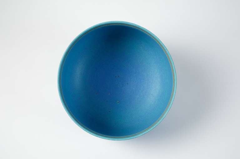 French Blue Dusky Stoneware Cup by Alev Ebüzzyia Siesbye
