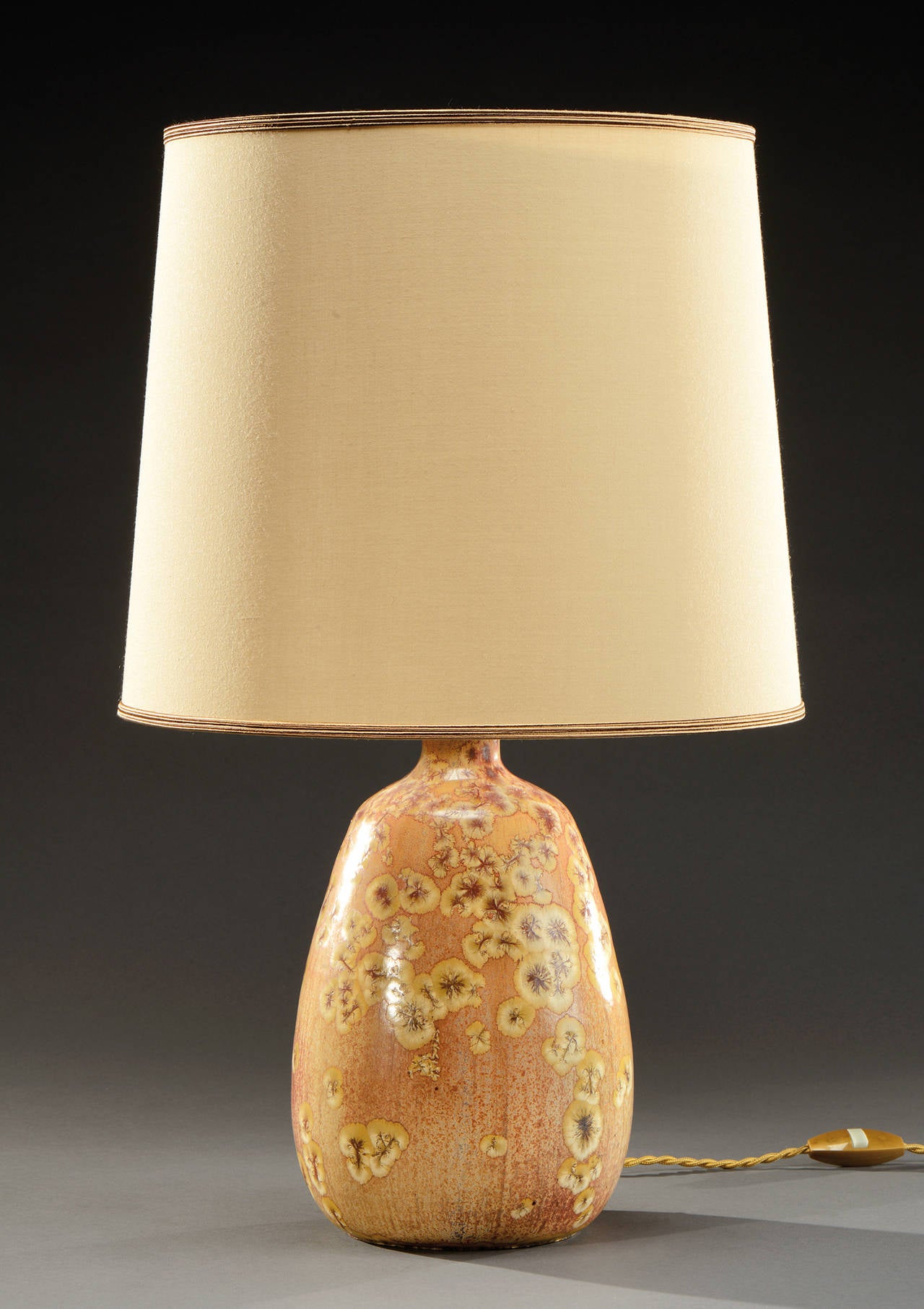 Elegant Ceramic Lamp by Pierre-Adrien Dalpayrat at 1stdibs