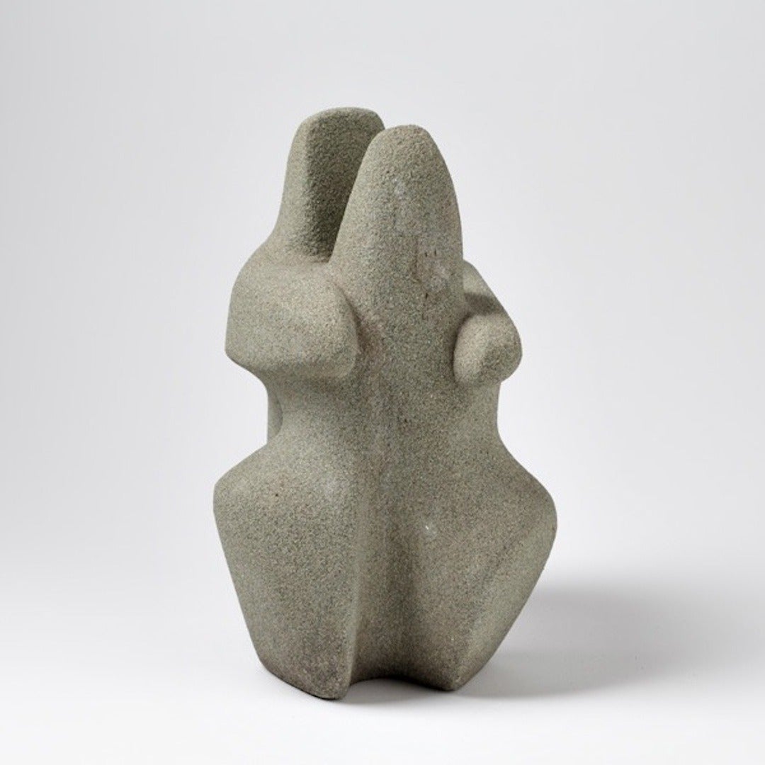 couple Stone Sculpture by Tim and Jacqueline Orr, circa 1970 1