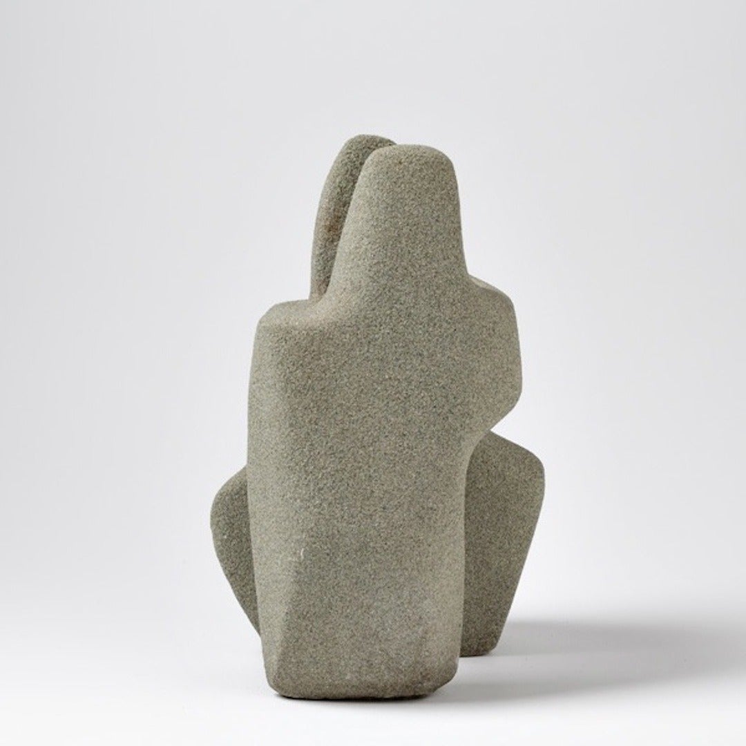 couple Stone Sculpture by Tim and Jacqueline Orr, circa 1970 2