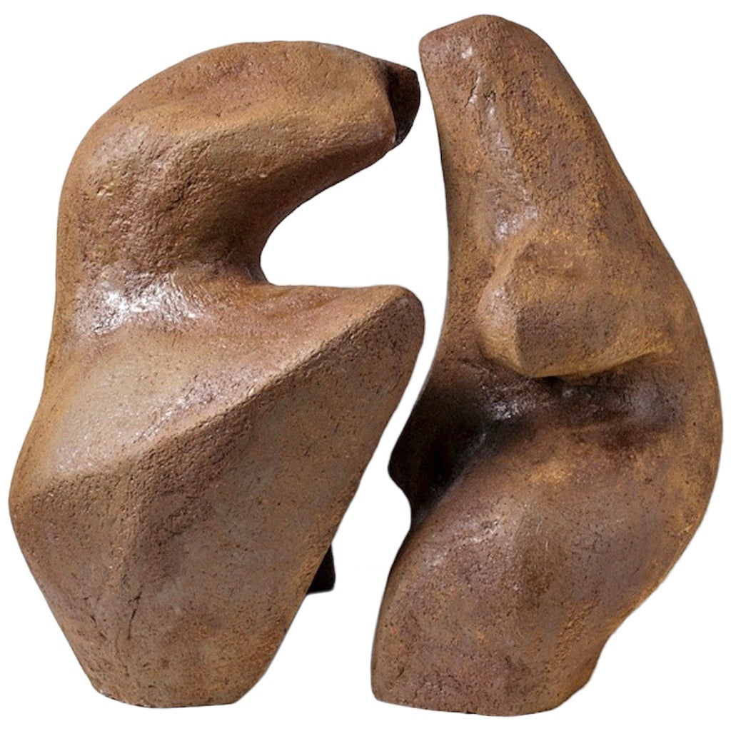 Important Stoneware Sculpture by Tim and Jacqueline Orr, circa 1980