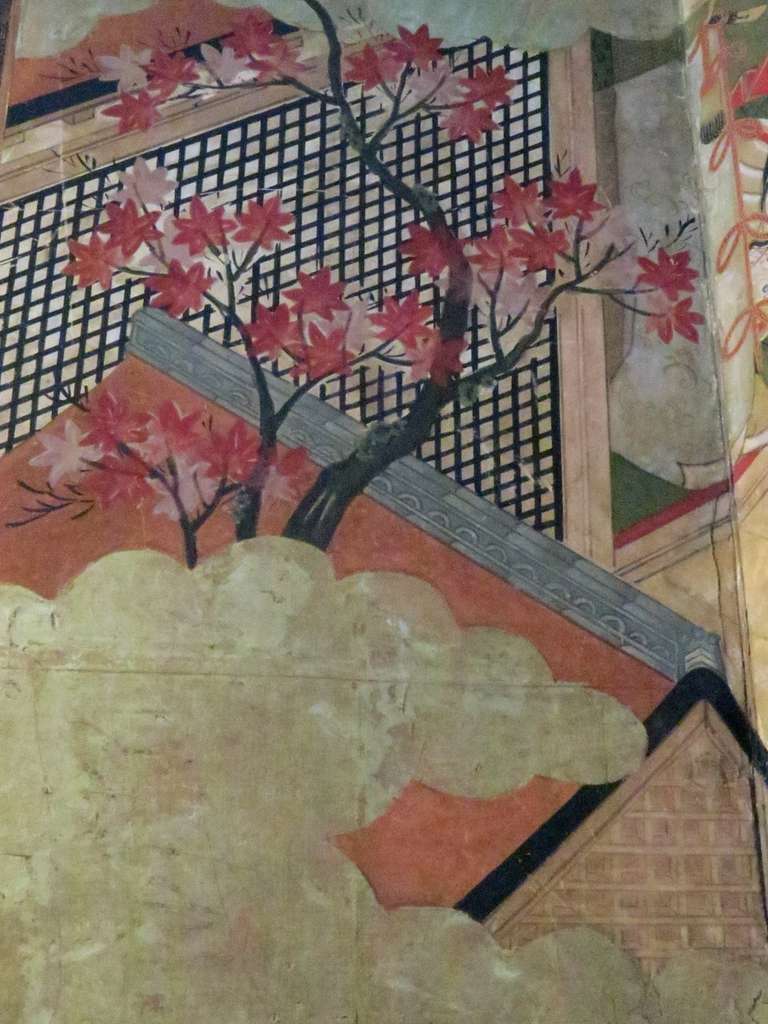 19th Century Small Japanese Paper Screen