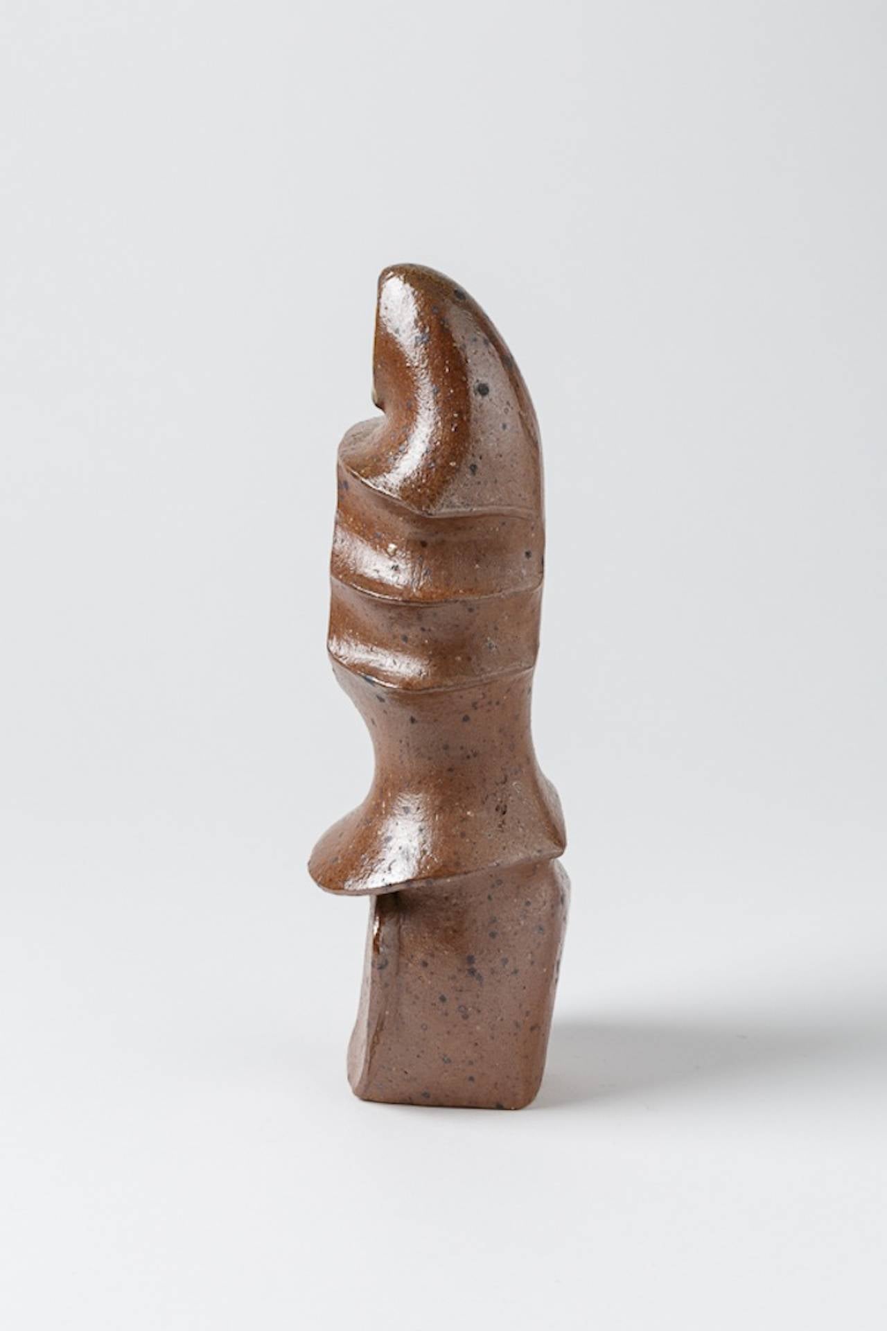 Moulé Sculpture en céramique unique et rare de Pierre Mestre, La Borne
