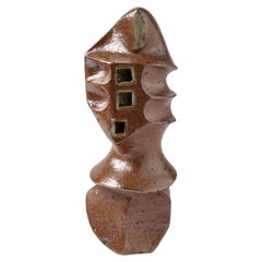 Sculpture en céramique unique et rare de Pierre Mestre, La Borne
