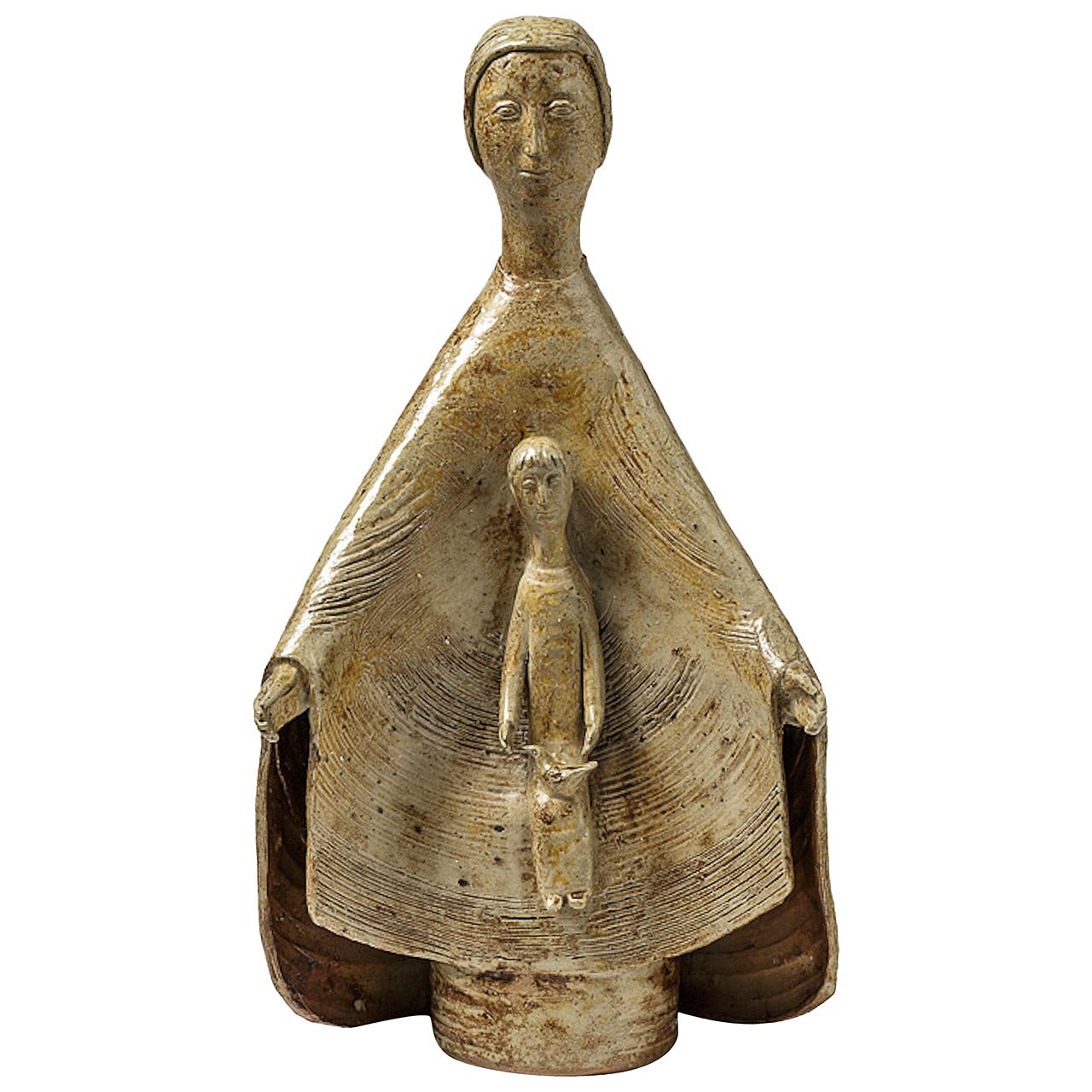 Rare et importante sculpture de Jean et Jacqueline Lerat, La Borne