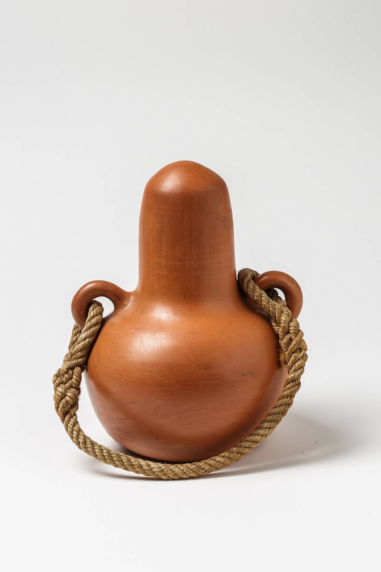 Français Très rare sculpture zoomorphe en céramique de Valentine Schlegel