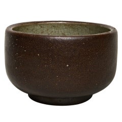 A stoneware bowl by Henri Simmen
