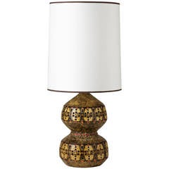 Amazing Ceramic Lamp by Raphaël Giarrusso, circa 1960-1970 4