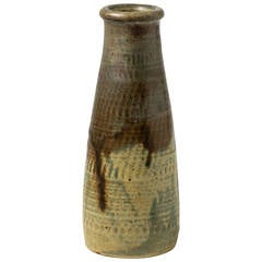 Vase en céramique rare et précieuse de Jean Carriès