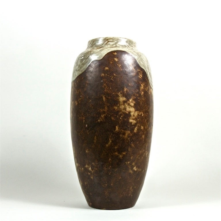 A stoneware vase by Emile Decoeur