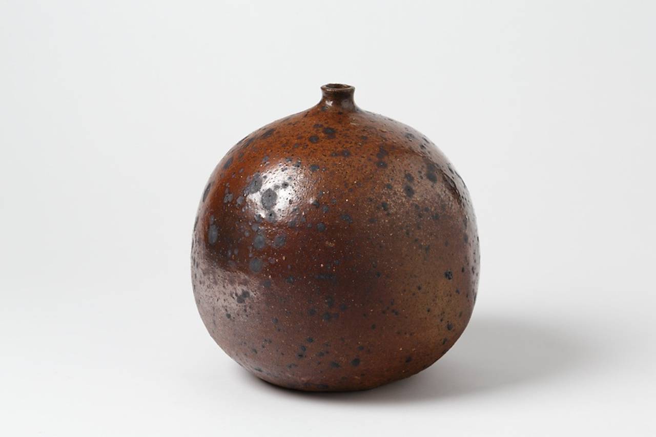 French Rare Stoneware Vase by Pierre Digan for La Borne, circa 1970