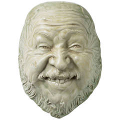 Masque en grès de Jean Carries:: vers 1890