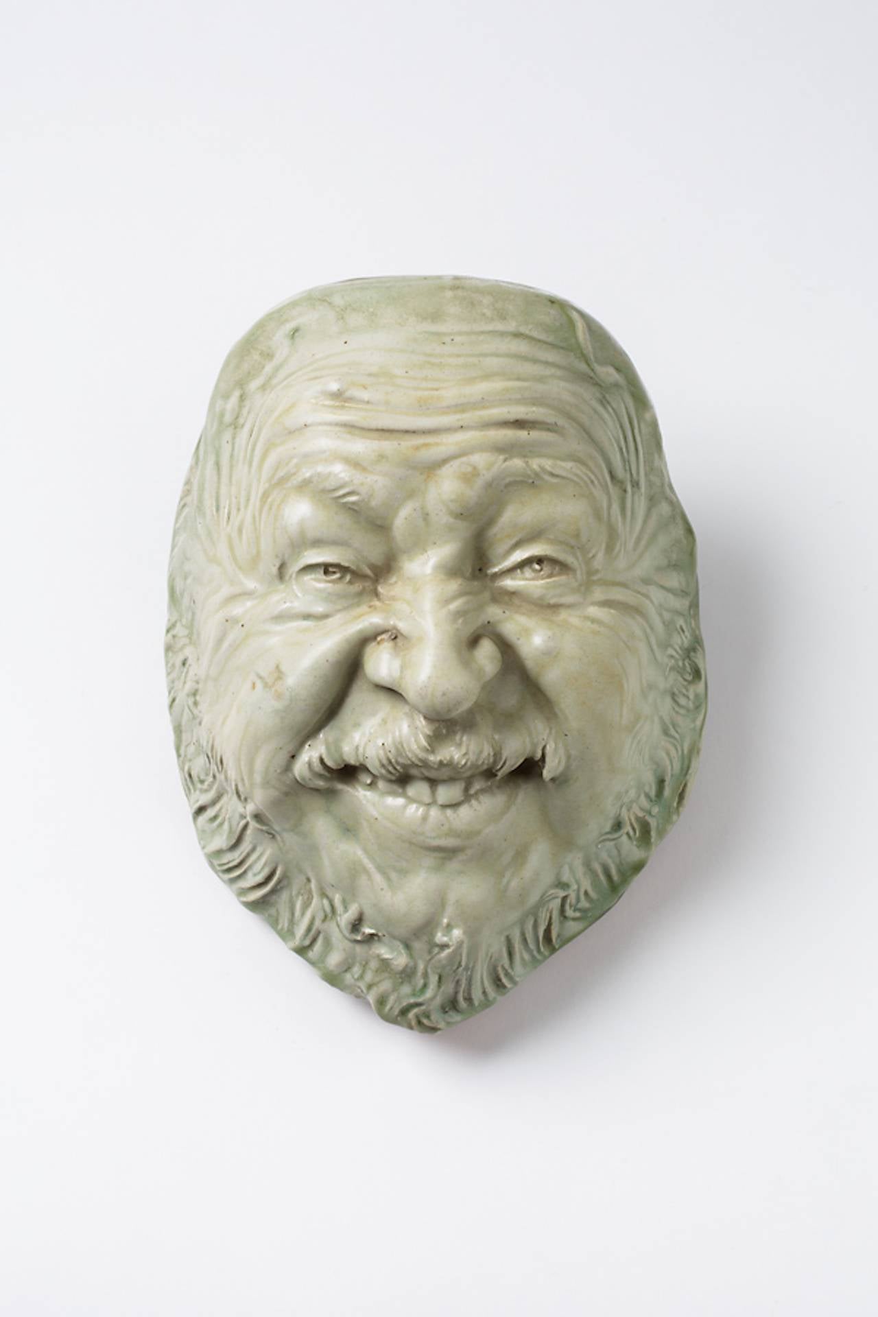 Stoneware Mask by Jean Carries, circa 1890