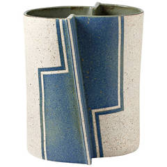 Important Stoneware Vase by Gustavo Pérez