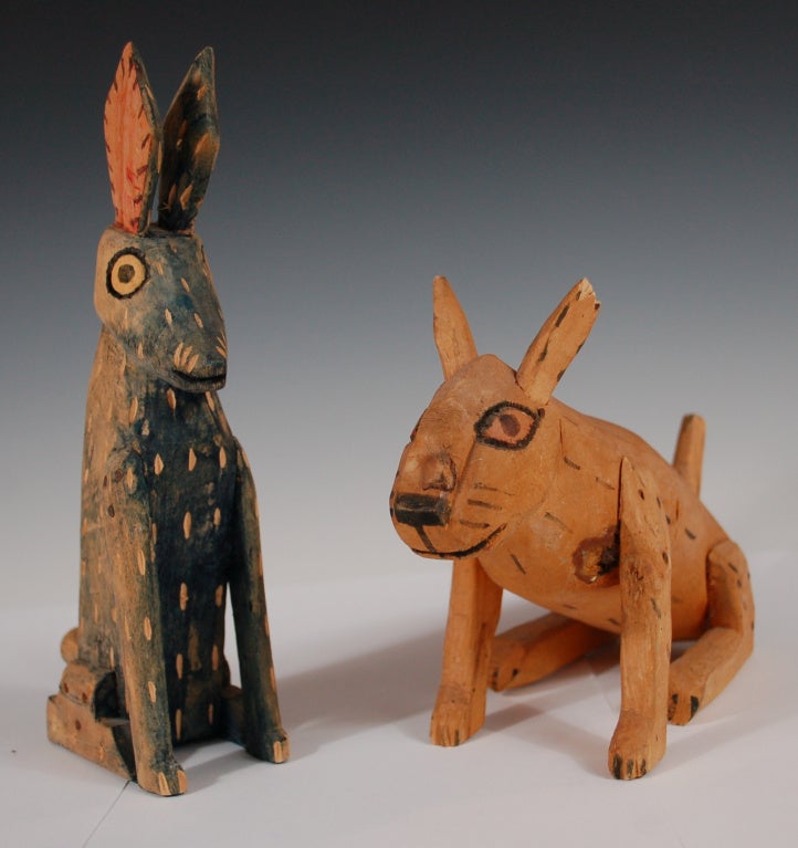 Mexican Collection of Primitive Carvings by M. Jimenez of Oaxaca