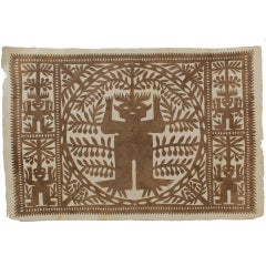 Ceremonial Seed God  Bark Paper Wall Hanging 
