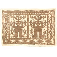 Hand Made Ceremonial Seed God Bark Paper Wall Hanging