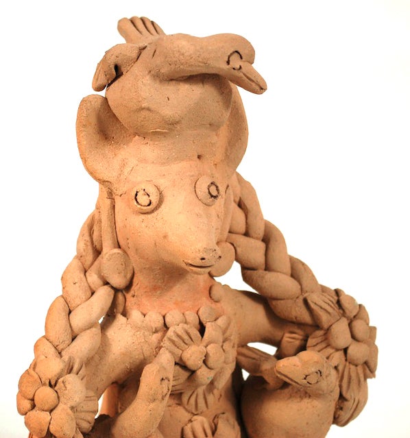 Teodora Blanco Terracotta Whimsical Figure