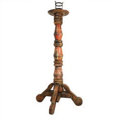18th C Spanish Colonial Floor Candlestick