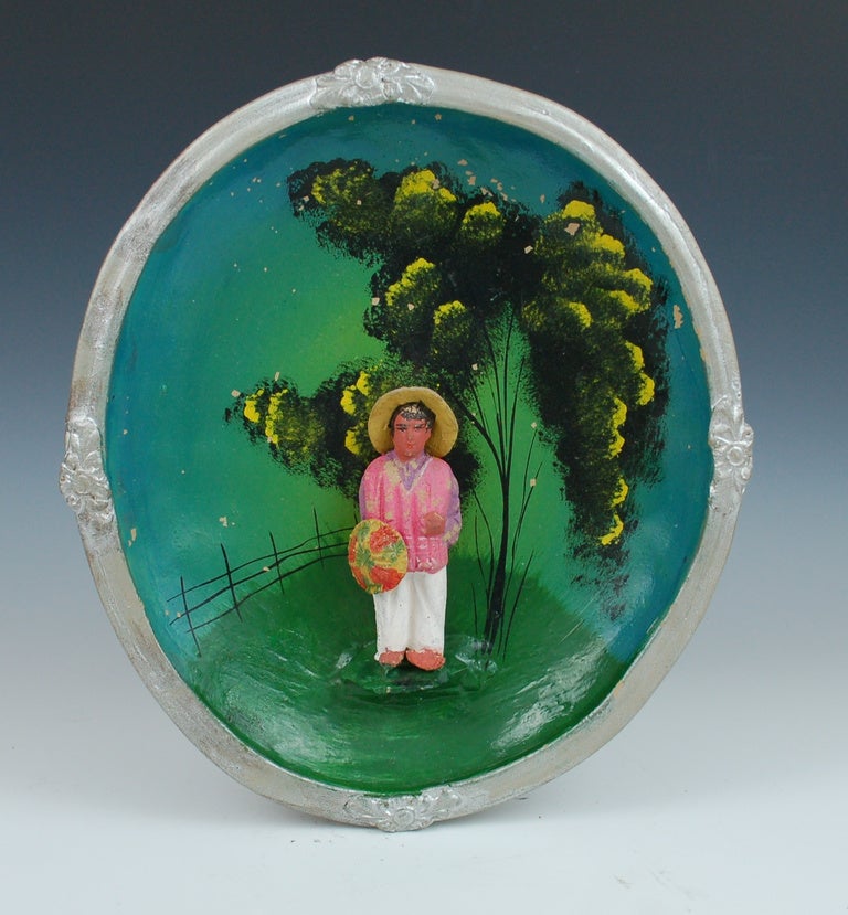 Hand Painted 3D Display Plate by Panduro c1930