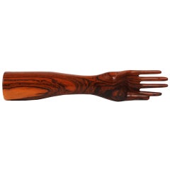 Don Shoemaker Tropical Wood Arm Stand