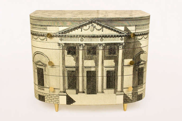 Comode By Piero Fornasetti. Curved Palladiana Chest N°2/3 20013, Milano, Italia, 2013