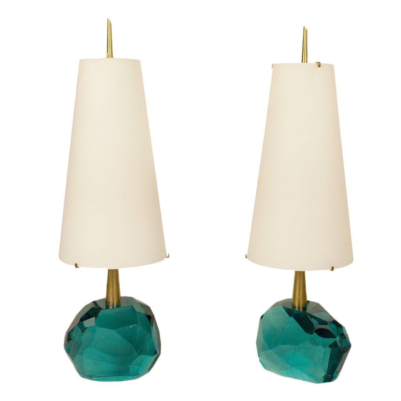 Roberto Giulio Rida Pair of Table Lamps, Italy, circa 2000