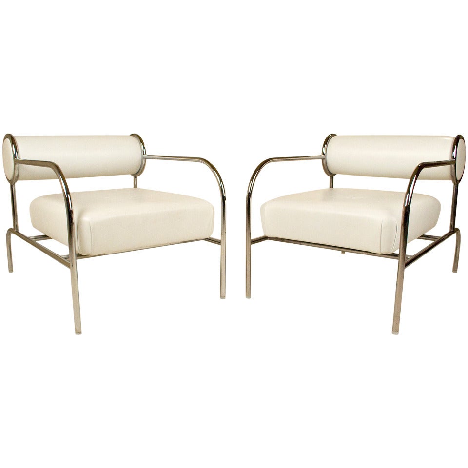 Pair Of Armchairs By Shiro Kuramata (1934 - 1991), circa 1982