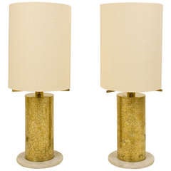 Vintage Pair Of 1960 Table Lamps, France