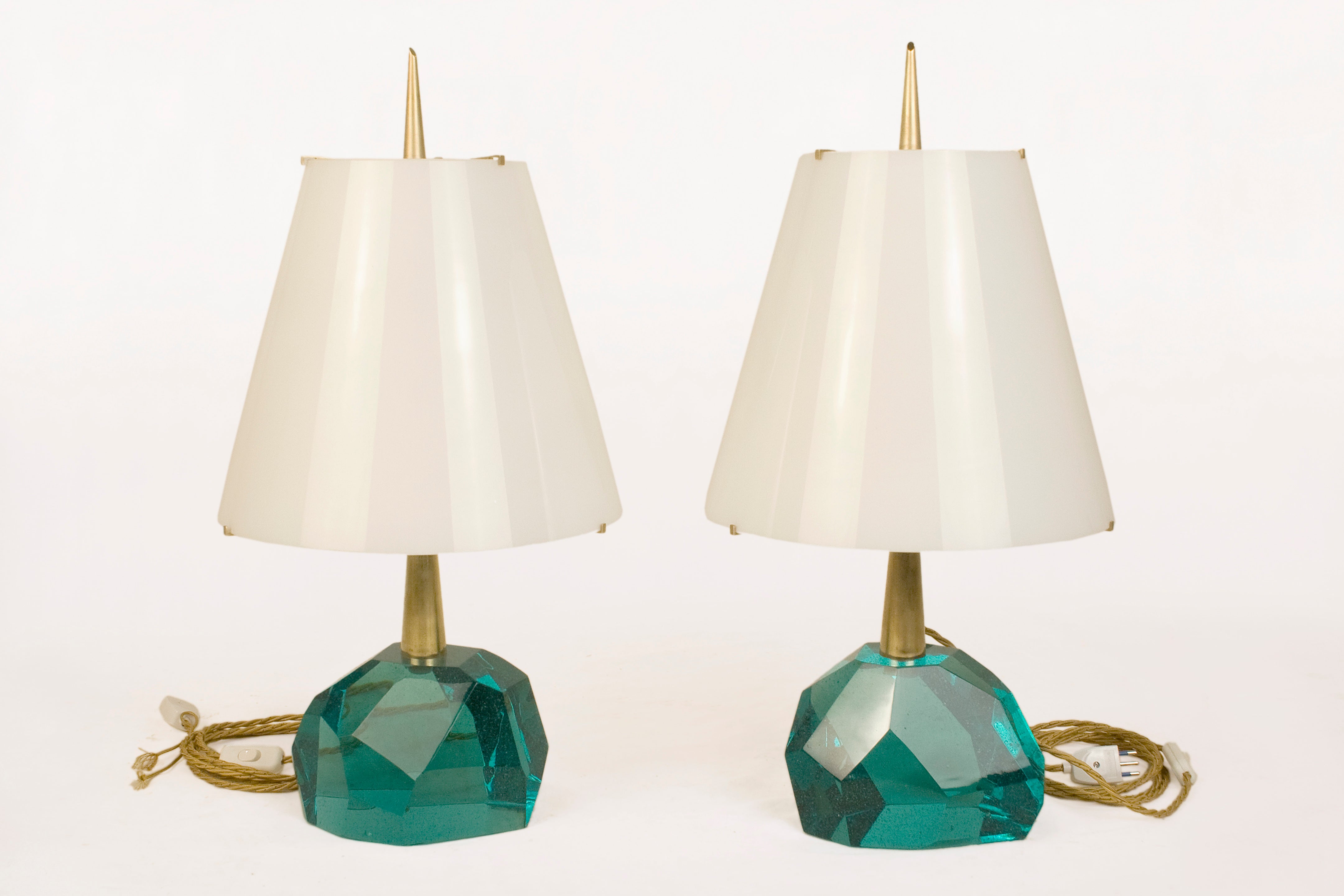 Pair Of Table Lamps By Roberto Giulio Rida