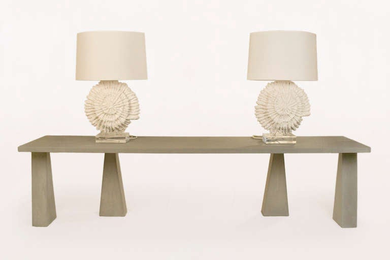 A Pietra Serena Console Table by Angelo Mangiarotti, circa 1970, Italy 1