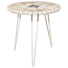 Terrazzo Marble Gueridon, France, circa 1960 3