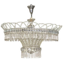 Large Crystal Chandelier, France, circa 1960