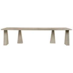 A Pietra Serena Console Table by Angelo Mangiarotti, circa 1970, Italy