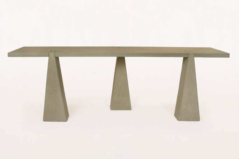 A Pietra Serena console table by Angelo Mangiarotti, circa 1970, Italy
Excellent condition
Mid century modern